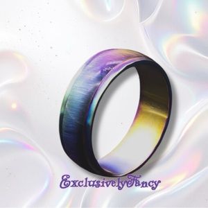 Iridescent Ring Unisex Band Ring NWT